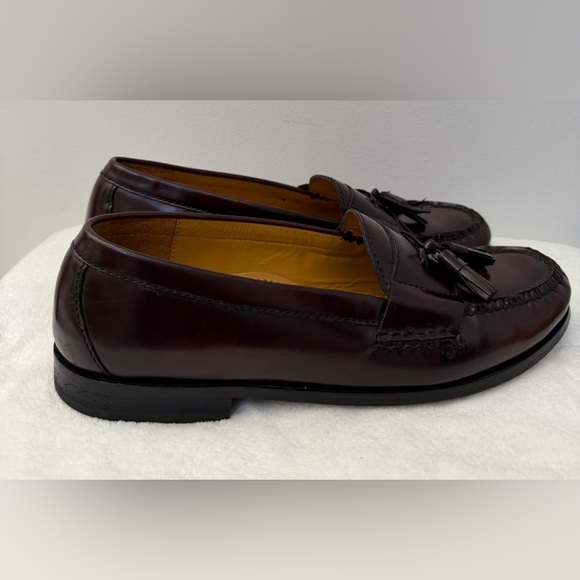 Cole Haan Size 10 Brown Leather Tassel Loafers Dress Shoes Classic Preppy Style main image 8